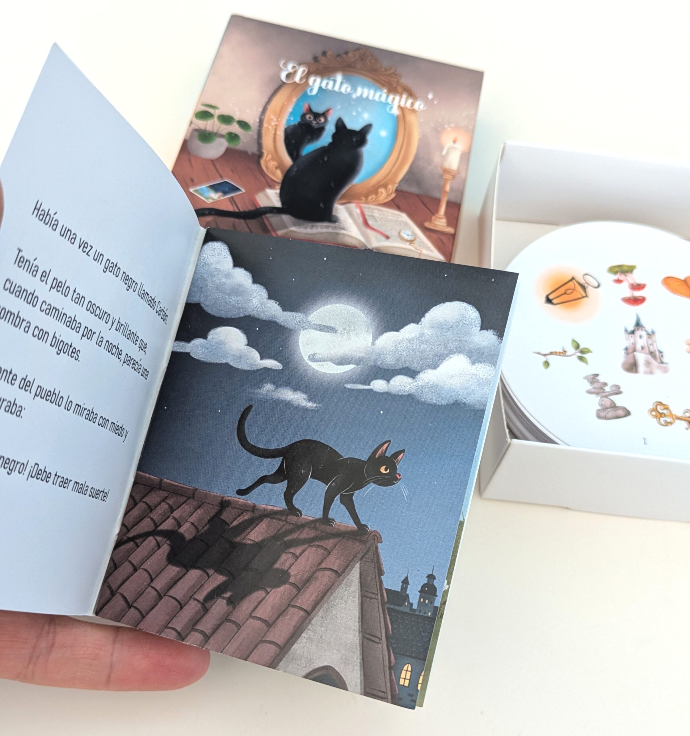 Juego de coincidencias + Cuento El gato mágico - Imagen 2