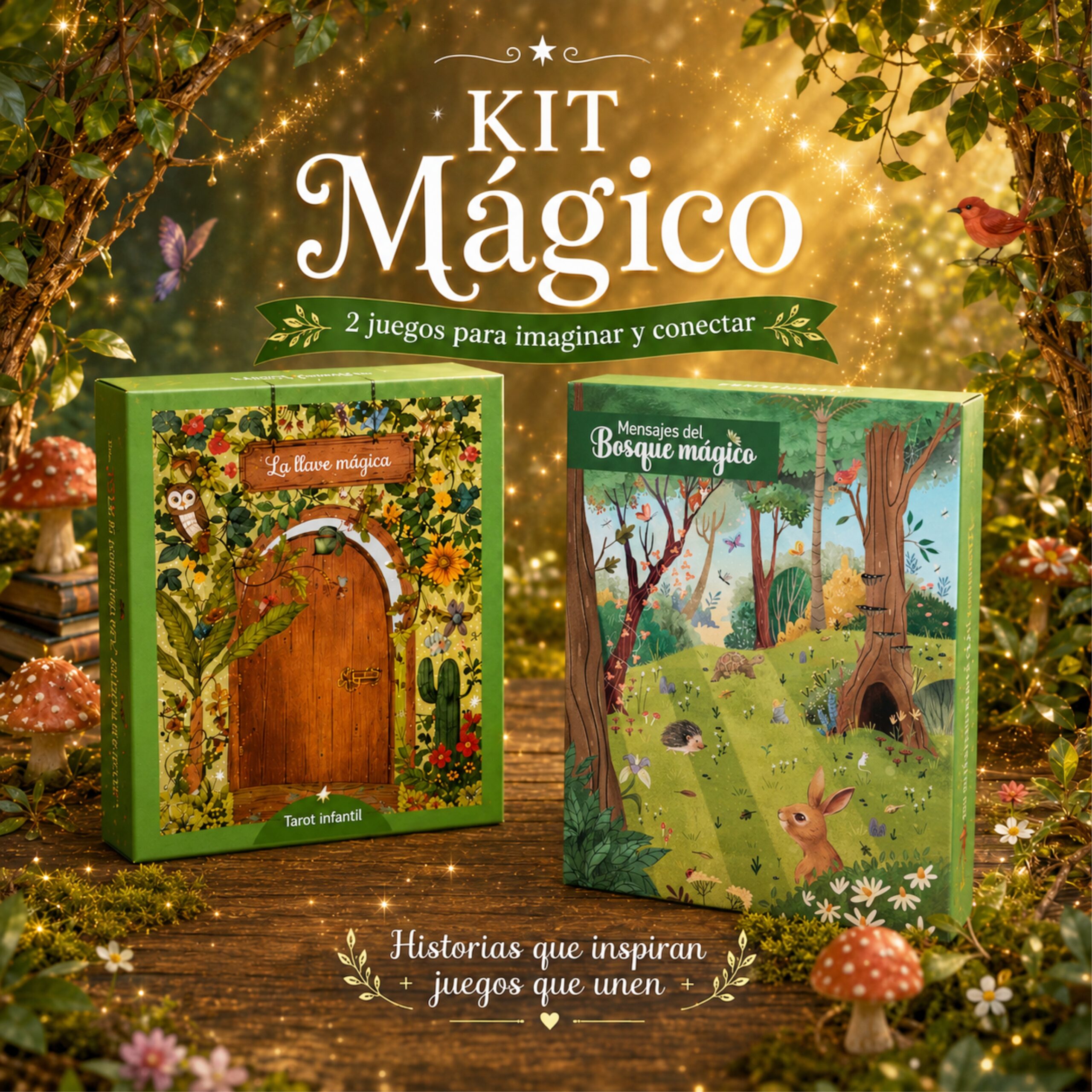 Mazo de Tarot + Oráculo del Bosque mágico